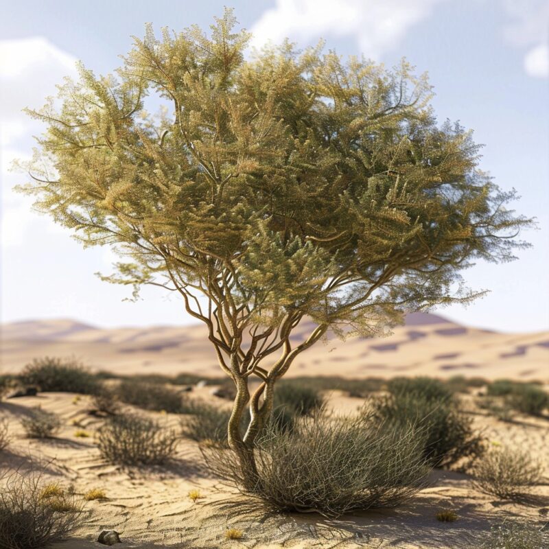 Acacia tortilis in sahara - The Resilient Shrub