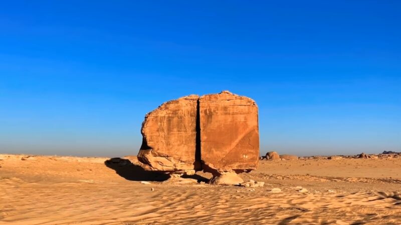 Al Naslaa Rock in Saudi Arabia