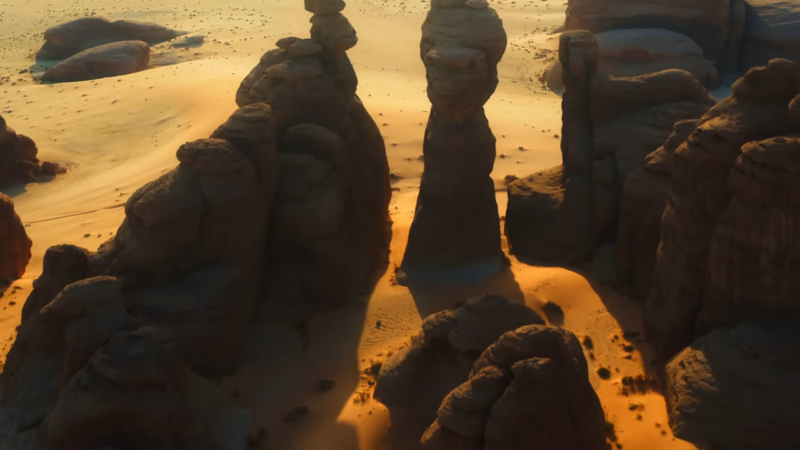 Rock Formations in The Arabian Desert