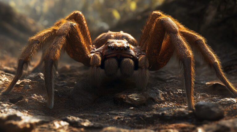 Goliath Birdeater spider in the woods, biggest spider known to mankind